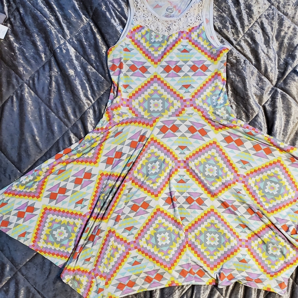 Wonder Nation Geometric pastel dress